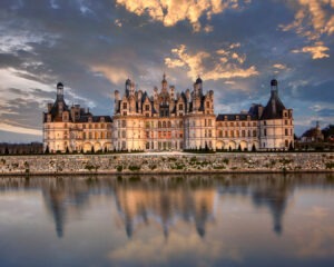 Château de Chambord sur le bord de l'eau