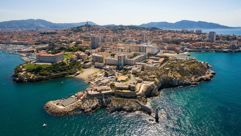 Vue aérienne de Marseille