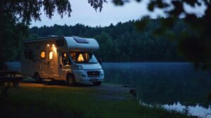 Camping-car près de la Loire en Anjou
